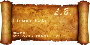 Linkner Buda névjegykártya